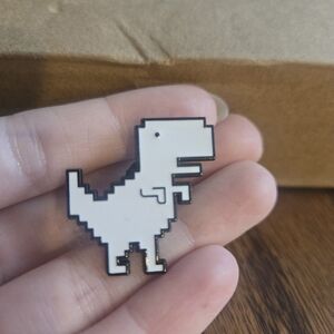 Pixel Dinosaur Enamel Pin